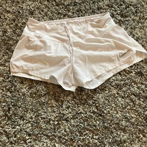 White Nike small shorts